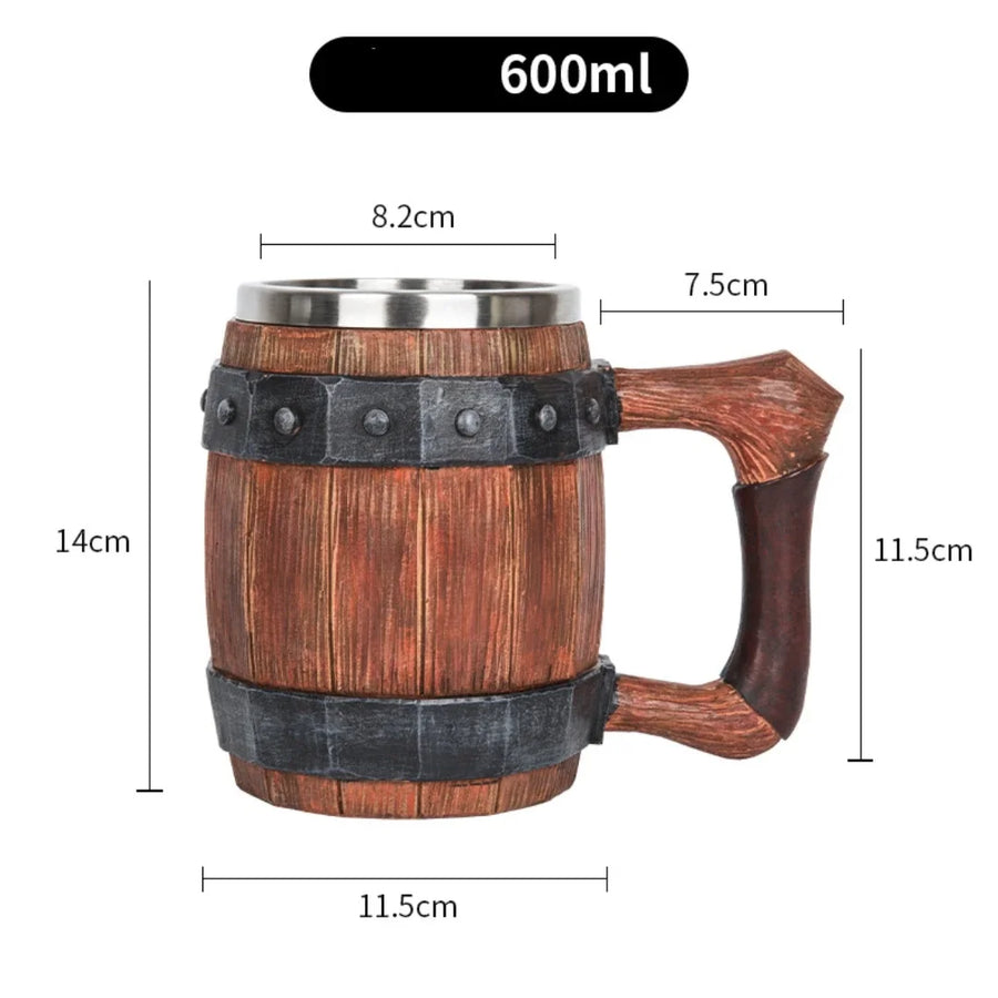 3D Viking-Style Wooden Mug - Image 15