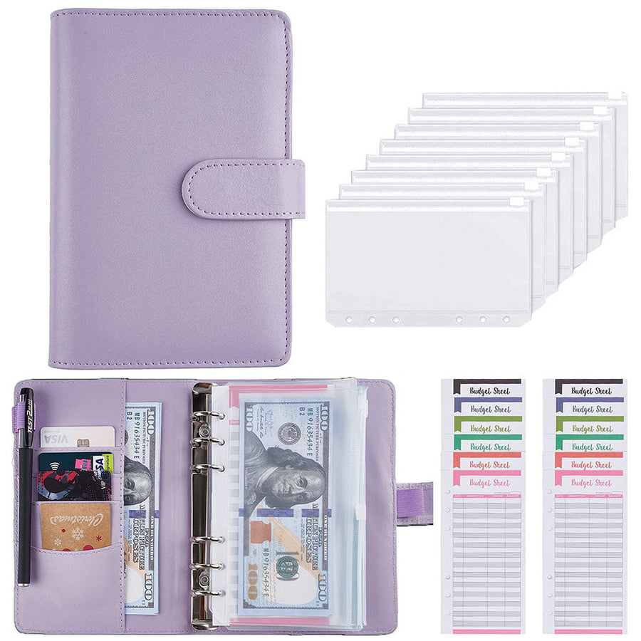 Financial Planner Leather Multi Pocket Bill Organizer Notebook - Image 0
