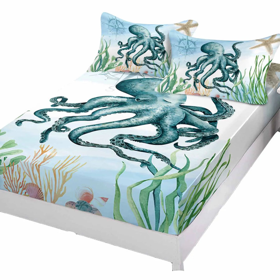 3pcs Octopus Eye Floral Comfortable Duvet Cover Bedding Set - Image 4