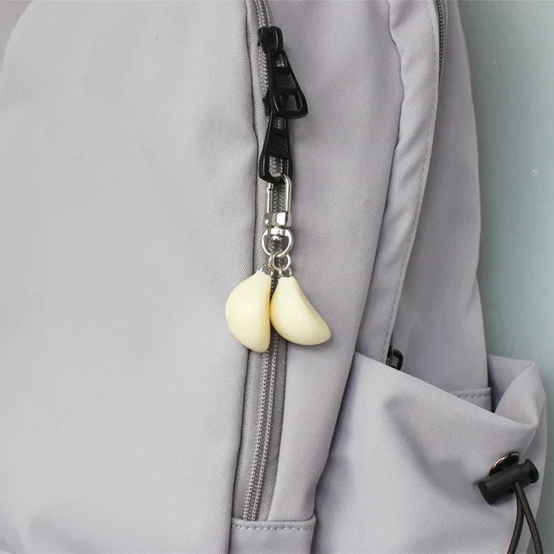 Garlic Pendant Unique Keychain