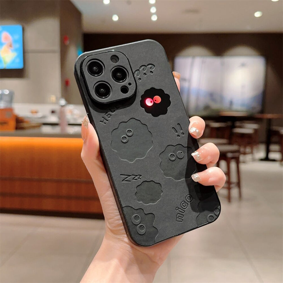 Cute Monster Shockproof Leather iPhone Case - Image 2