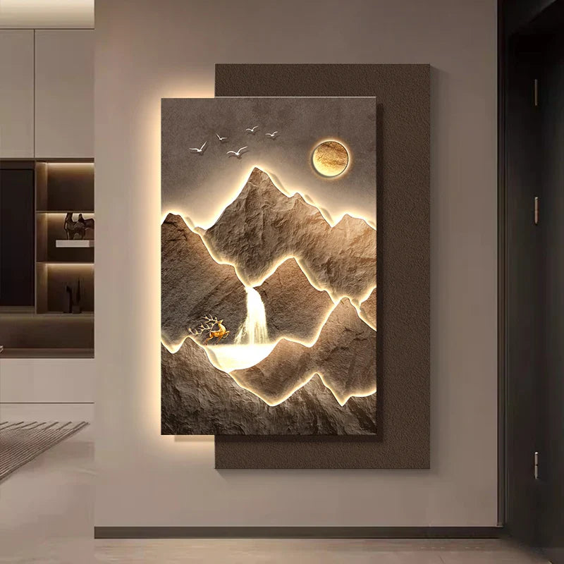 Mountain Landscape Modern Wall Art - Image 3