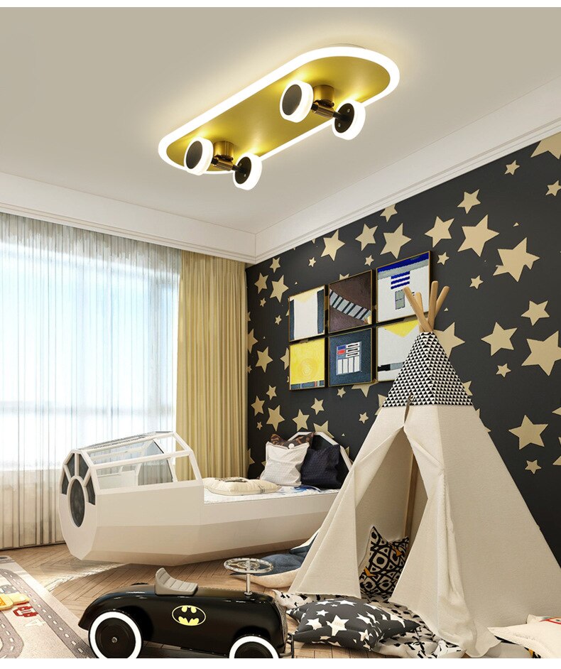 Creative Skateboard Nordic LED Ceiling Light - Image 6