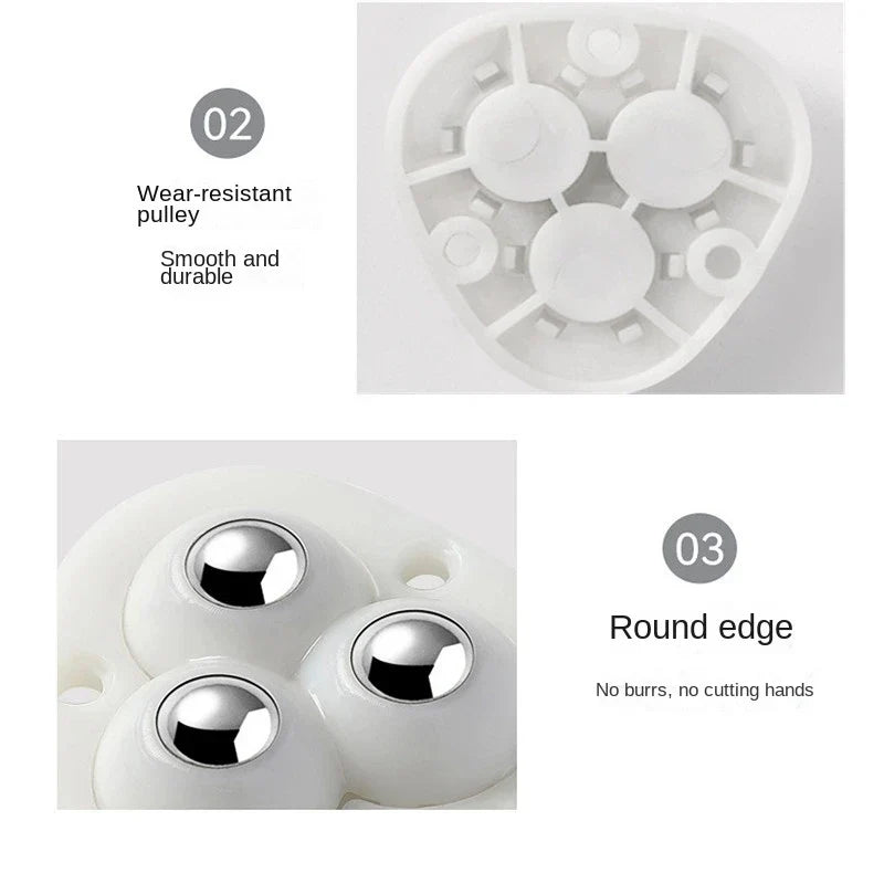 Self-Adhesive Full Rotating Furniture Mover Wheel Rollers - Image 6