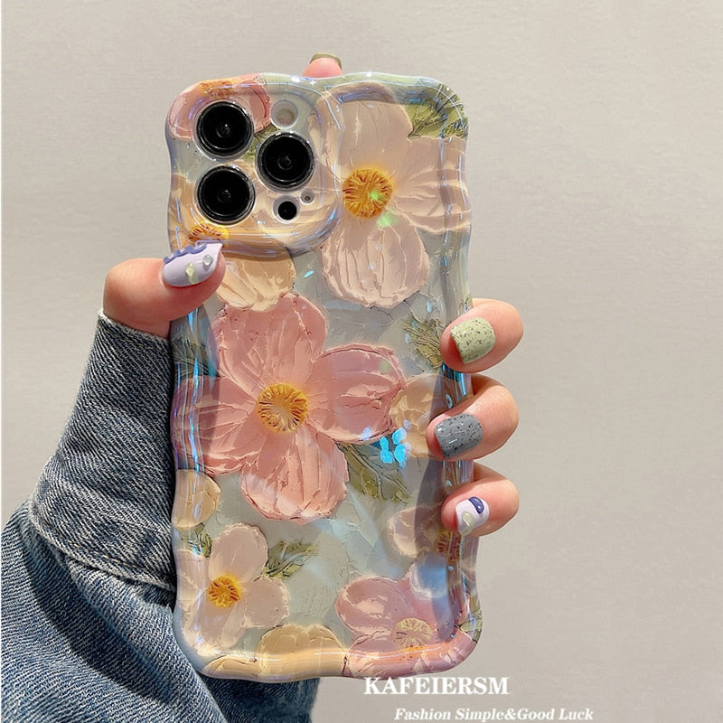 Blossom Glow Floral Pattern iPhone Case - Image 5