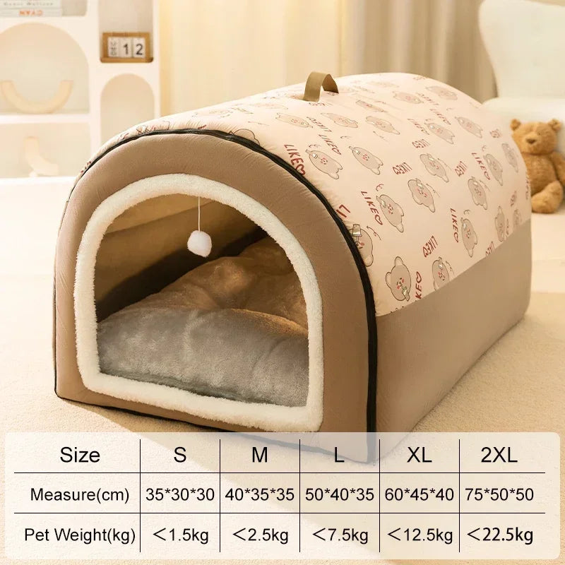 Warm Winter Cozy Washable Dog House