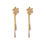 Shiny Snowflake Korean Style Earrings