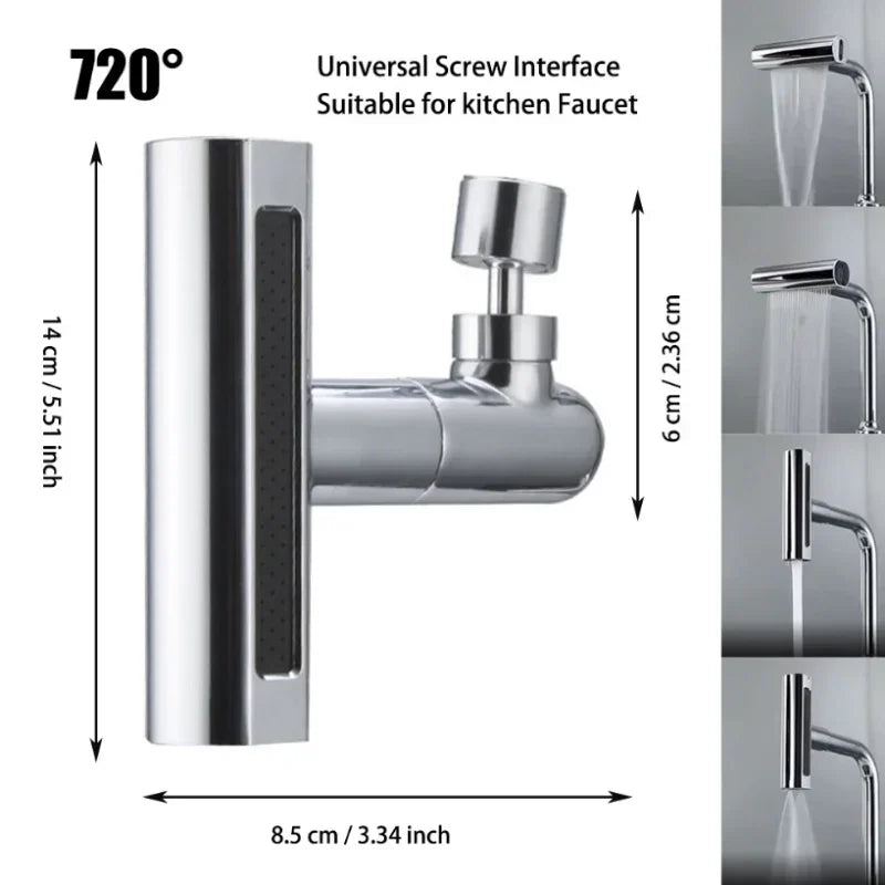 Multifunctional Waterfall Modern Kitchen Matte Faucet - Image 5