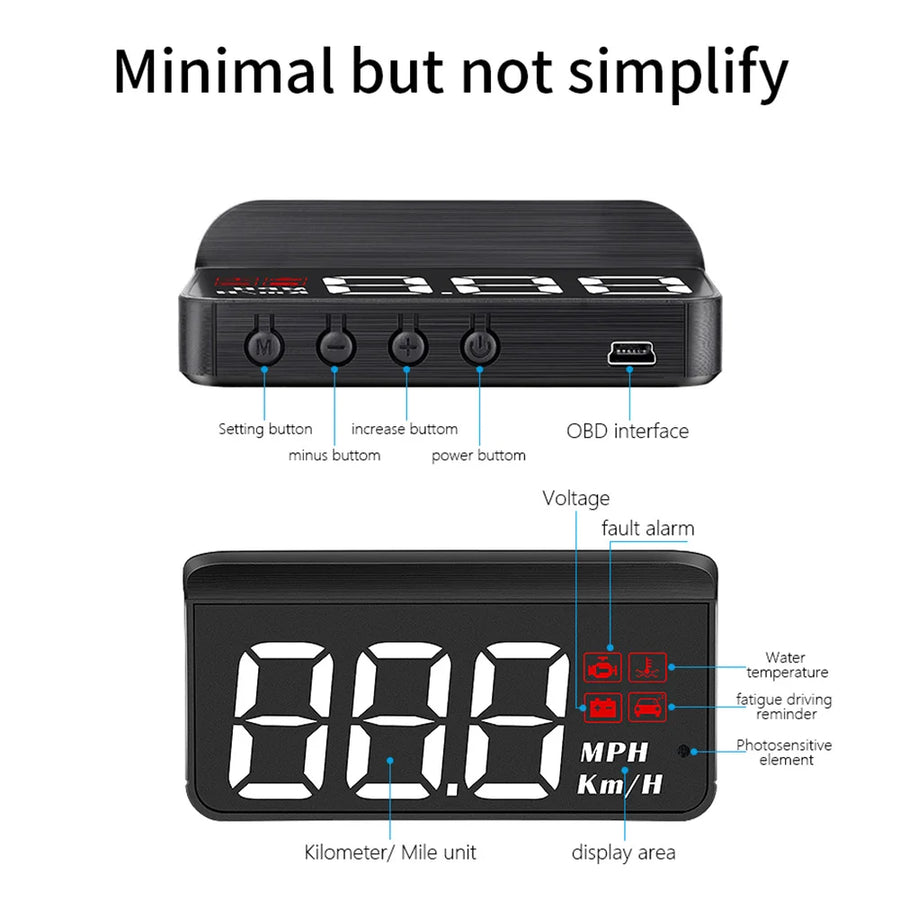 Digital HUD System Windshield Car Speedometer - Image 7