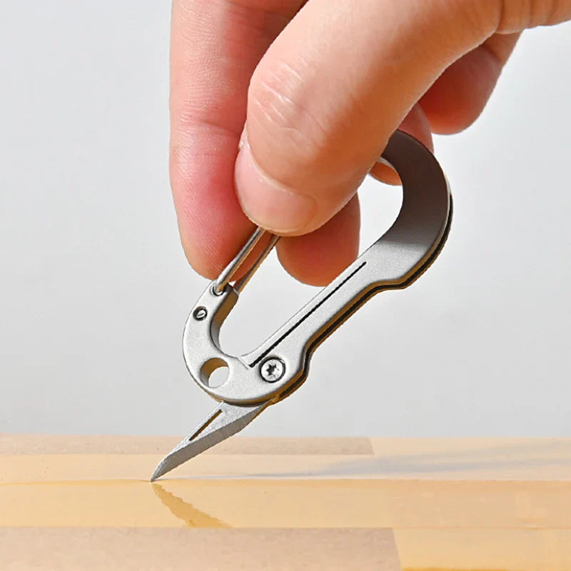 Titanium Alloy EDC Multi-Tool Keychain Knife - Image 3