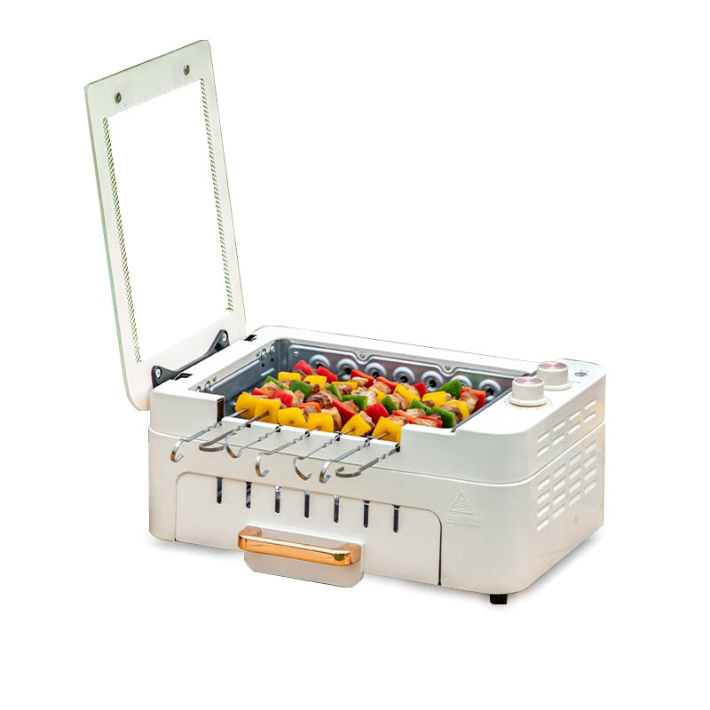 Smokeless Automatic Rotating Electric Oven Grill - Image 4