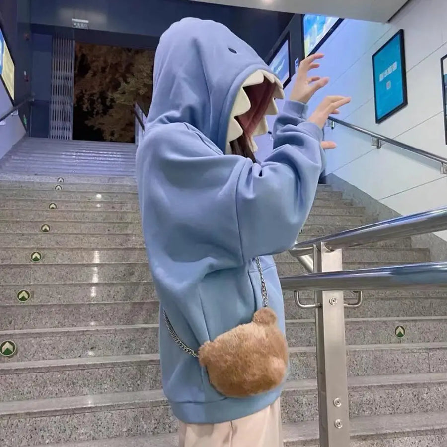 Shark Attack Cozy Hoodie - Image 4