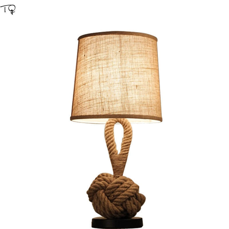 American Retro Rope Table Lamp