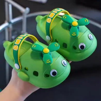 Cartoon Airplane Outdoor Summer Kids Slippers - Image 7