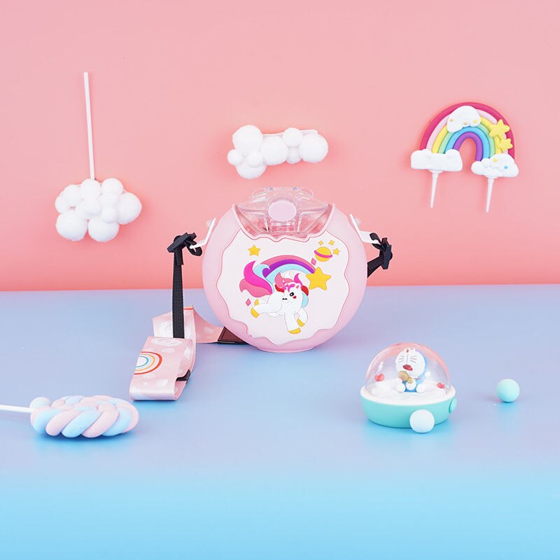 Cute Cartoon Built-in Straw Water Bottle - Image 12