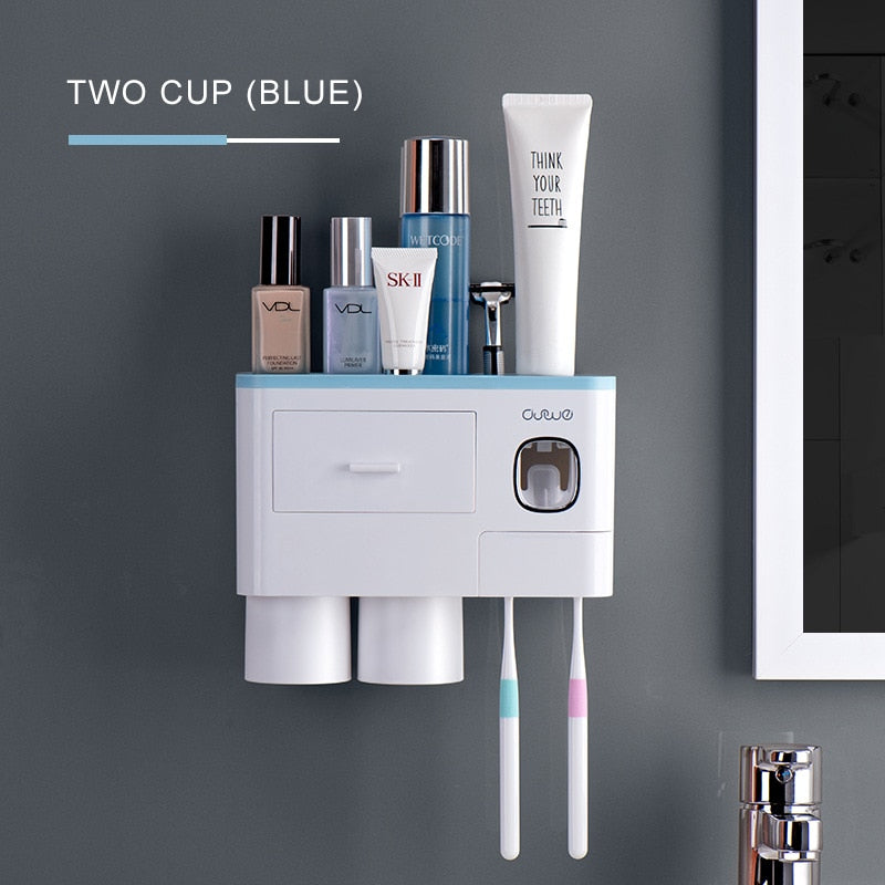 Wall-Mounted Magnetic Bathroom Organizer