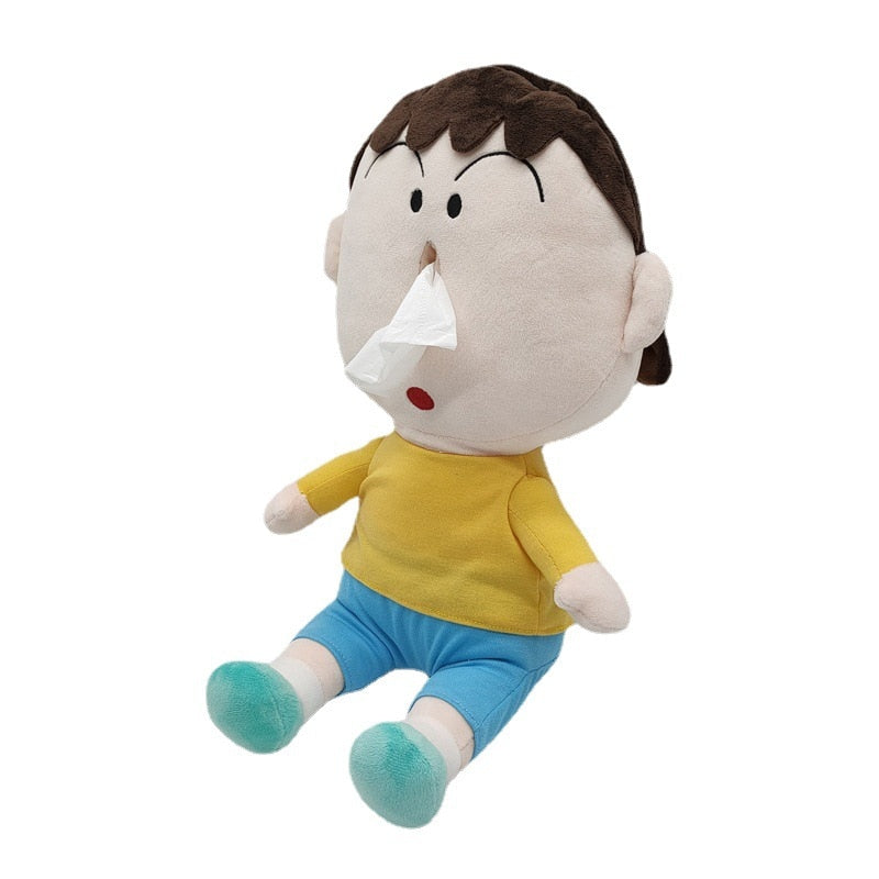 Mini Human Plush Toy Tissue Box