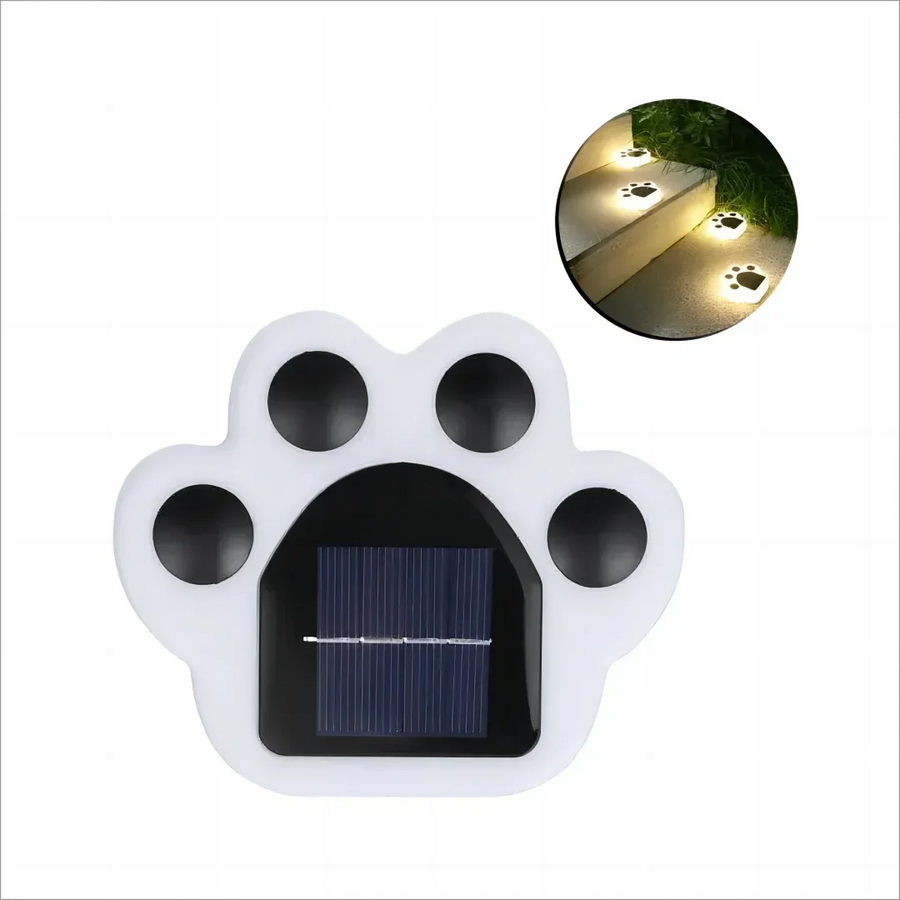 Glowing Paw LED Solar Pathway Outdoor Lights - Image 6