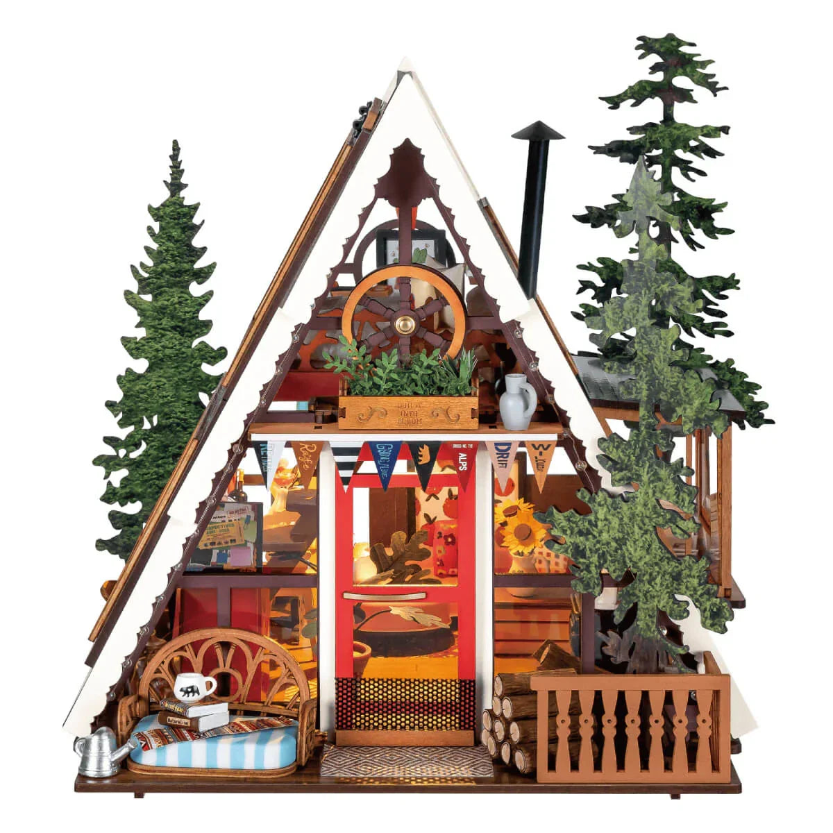 Woodland Dream Miniature Cabin DIY Craft Kit - Image 7