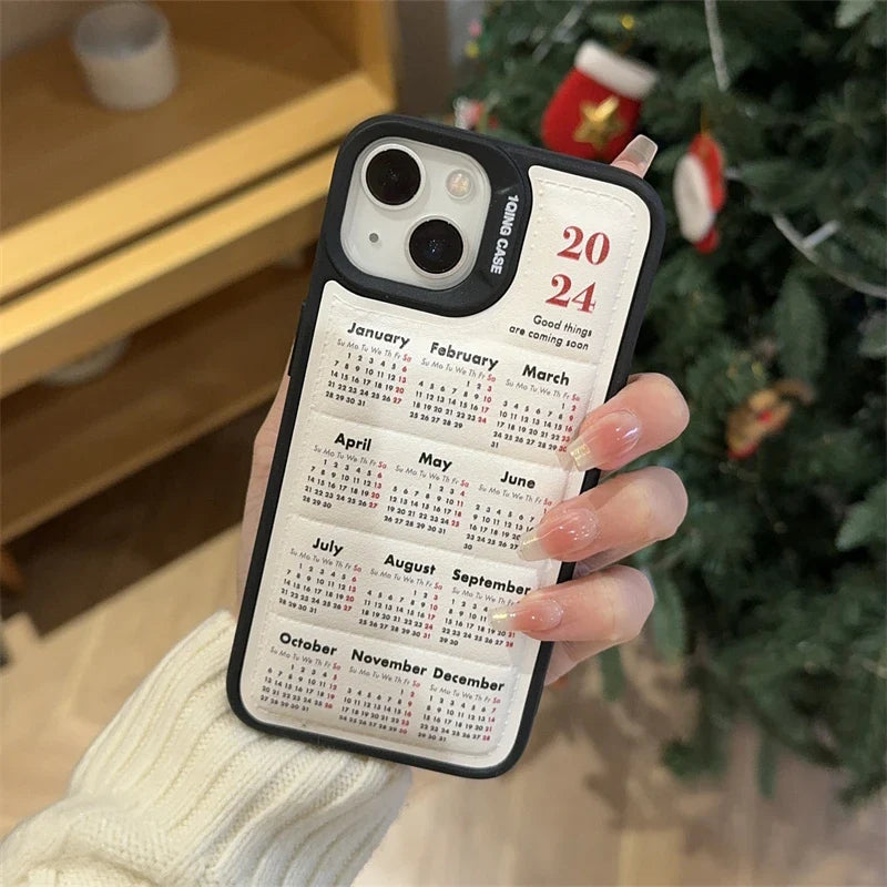 2024 Calendar Time Wrap iPhone Case - Image 0
