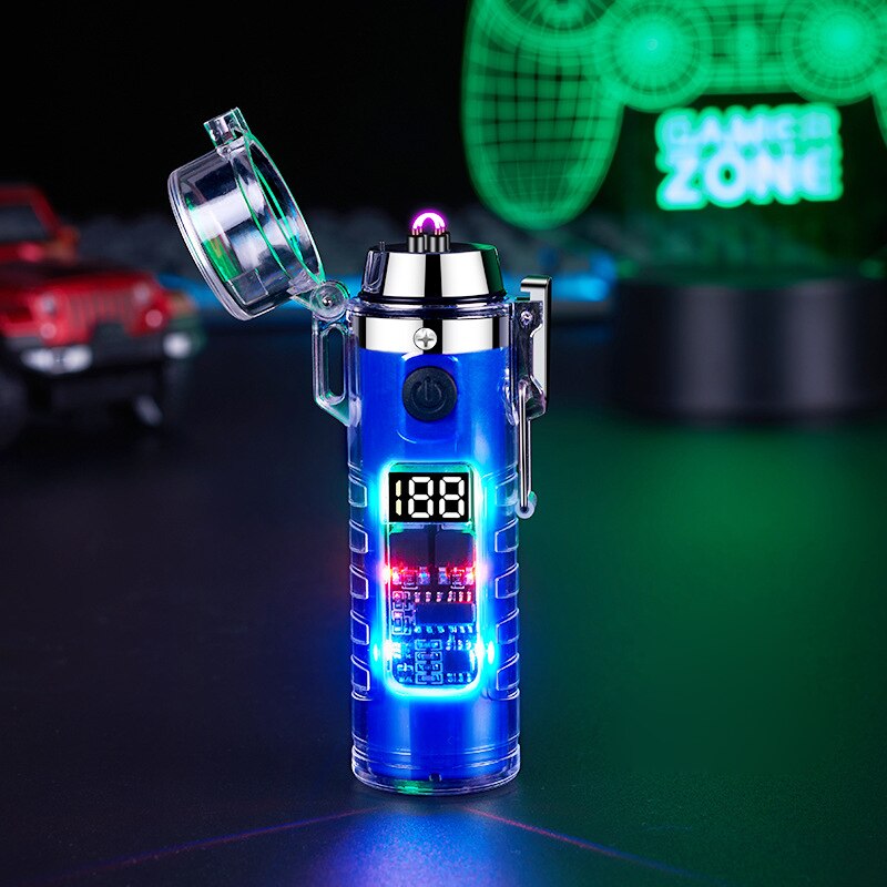 Windproof Double Arc Transparent Flashlight Lighter - Image 8