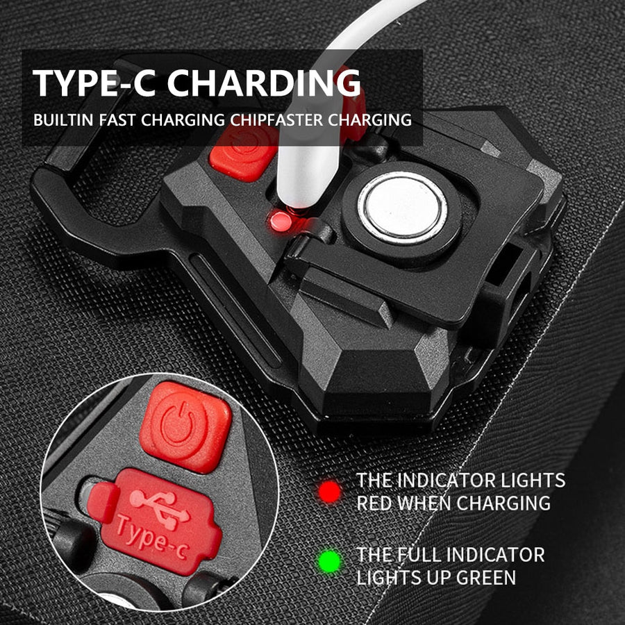 Mini LED Flashlight USB Bottle Opener Keychain - Image 3