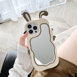 Rabbit Ear Make-Up Mirror iPhone Case