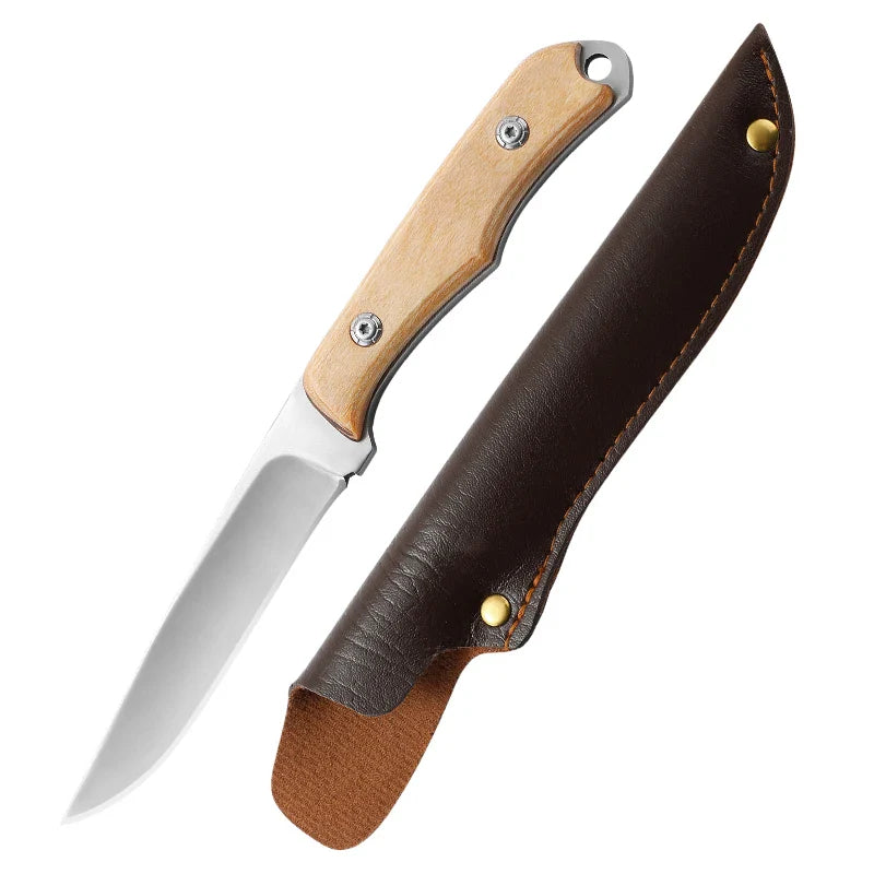 Stainless Steel Durable Wood Handle Knife - Image 8