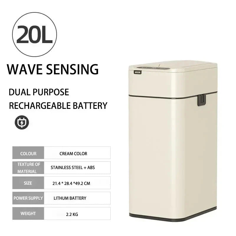 Smart Stainless Steel Automatic Sensor Trash Bin - Image 8