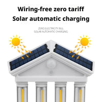 Ancient Architecture Solar-Powered Waterproof Outdoor Lamp - Image 1