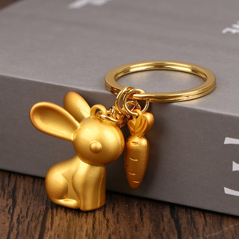 Lucky Rabbit Ring Keychain - Image 2