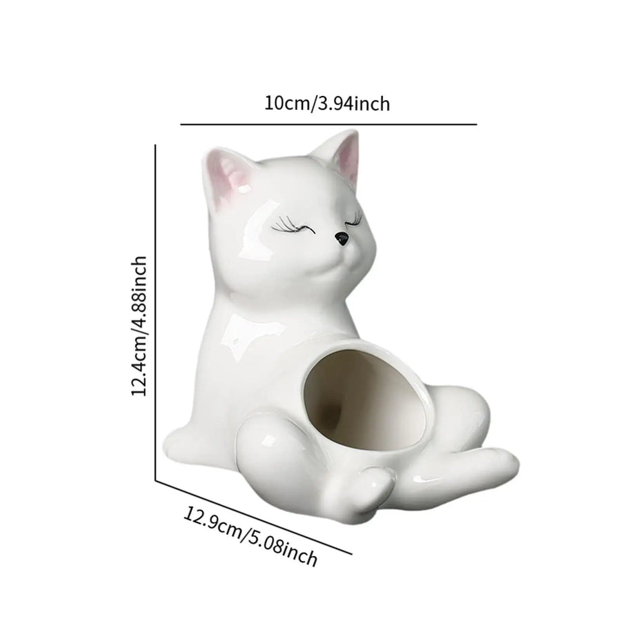 Naughty Cat Ceramic Cactus Planter - Image 5