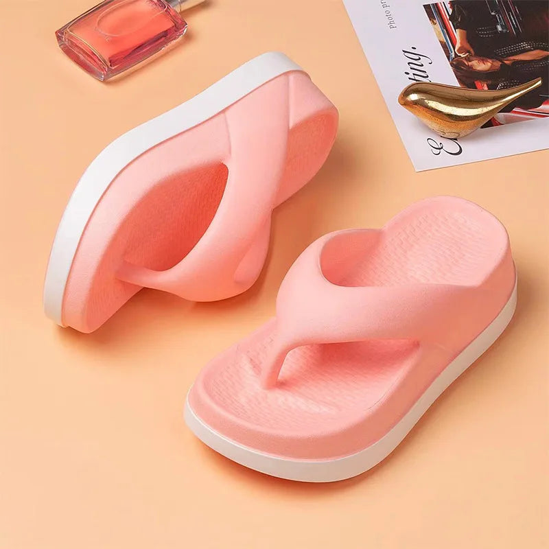 Korean Style Thick Sole Summer Slippers - Image 6