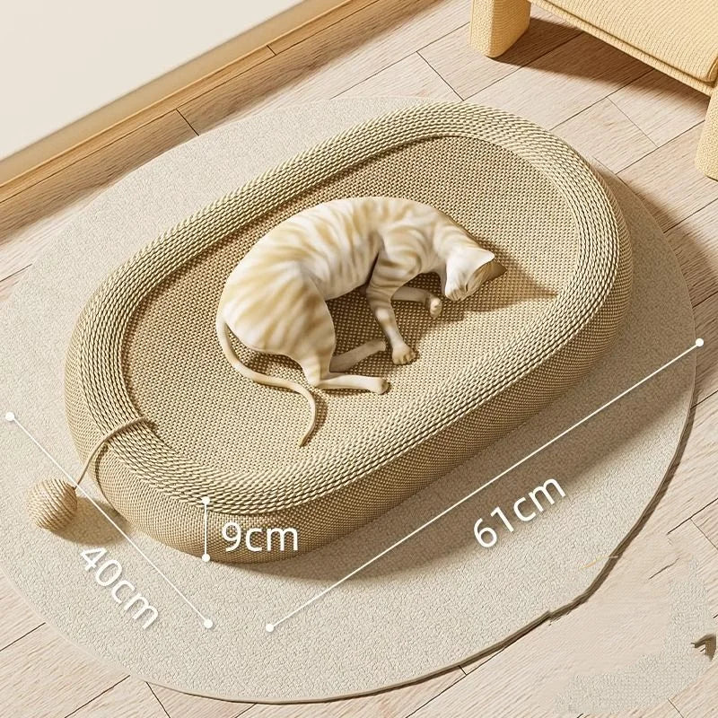 Cat Scratch Nest Oval Bed - Image 3