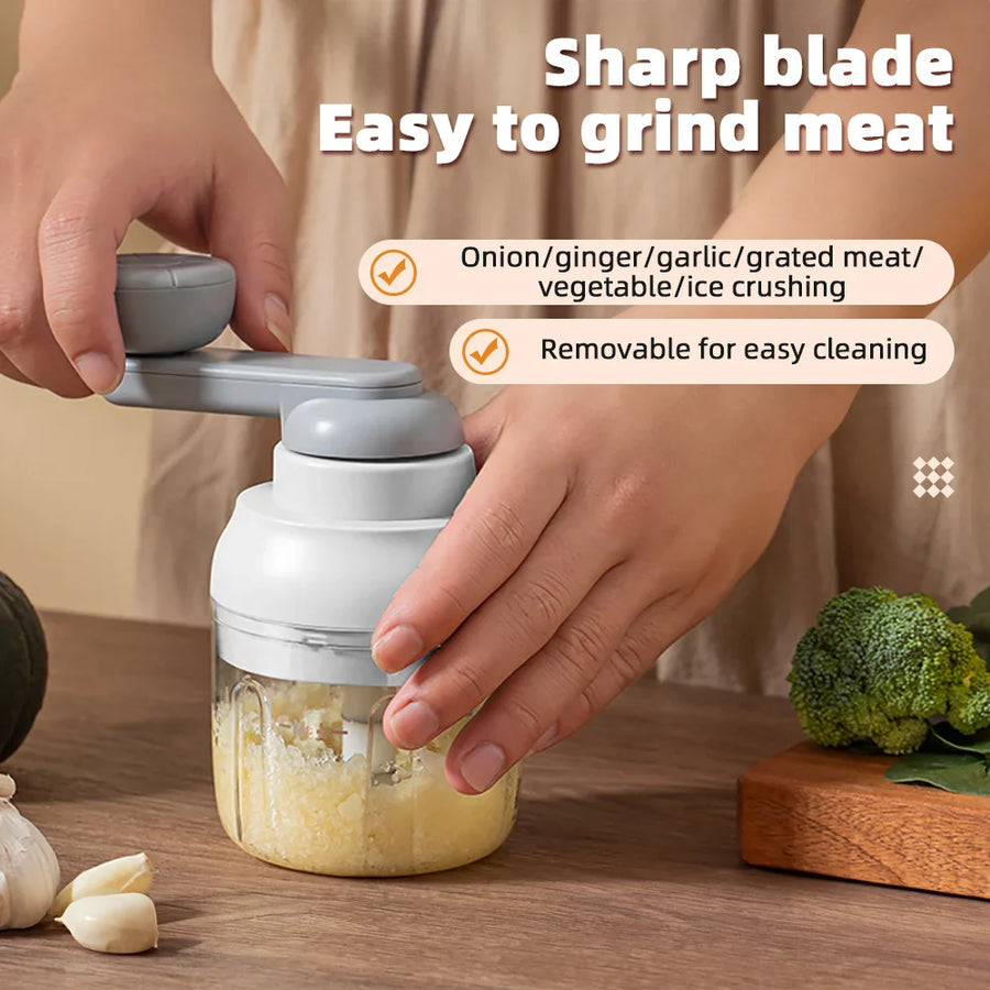 Manual Grinder Garlic Vegetable Chopper - Image 1