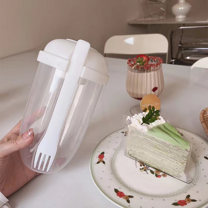 Portable Built-in Fork Mini Salad Cup - Image 6