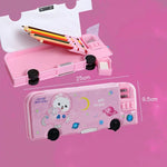 Cartoon Bus Multifunctional Kids Stationery Pencil Box