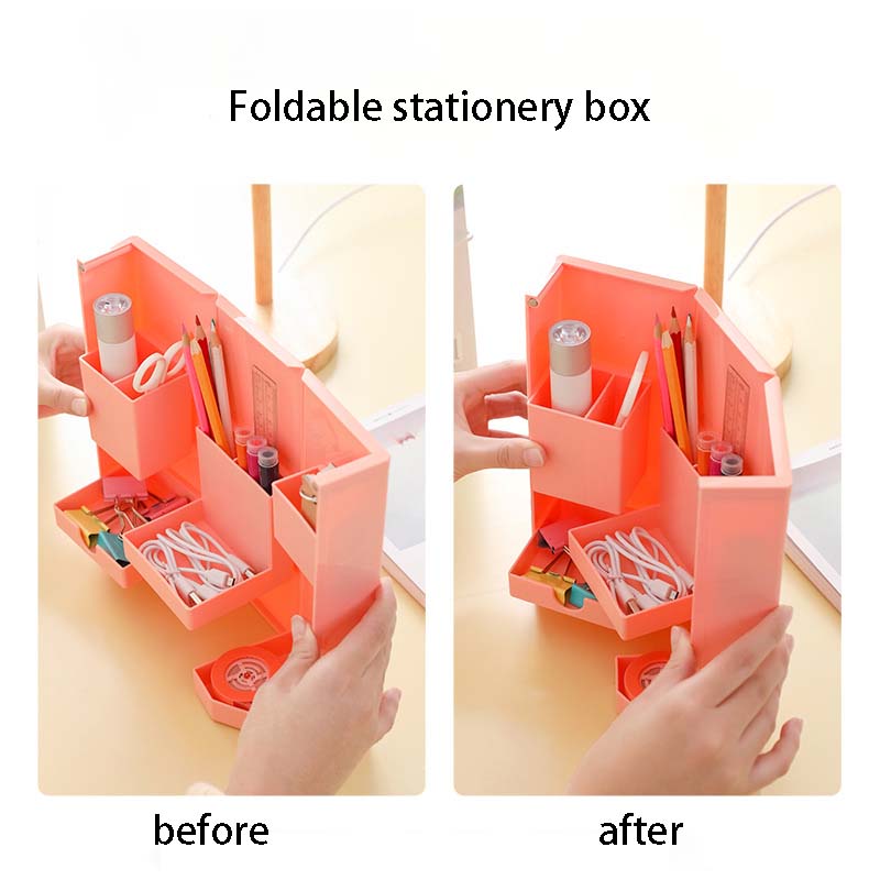 Foldable Stationary Makeup Storage Box - Image 3