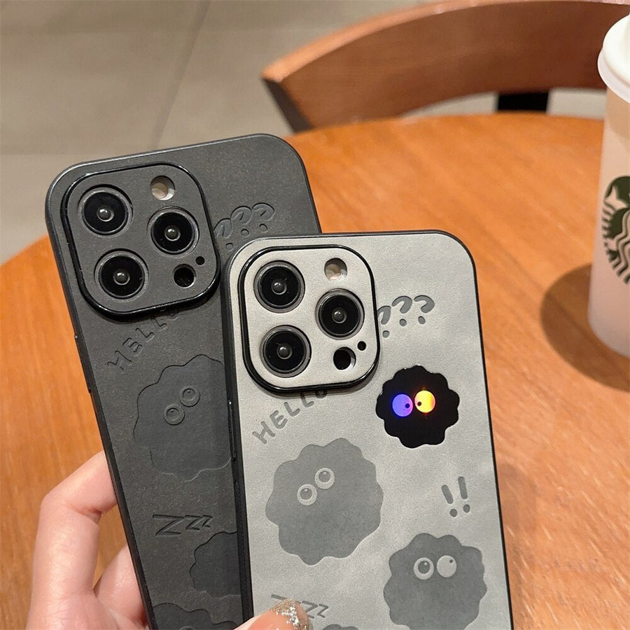 Cute Monster Shockproof Leather iPhone Case - Image 3