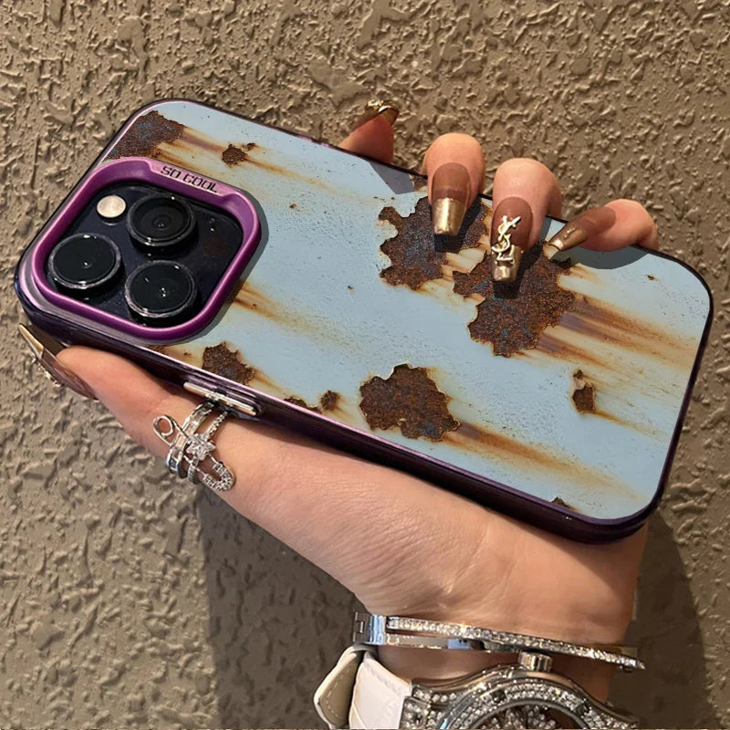 Industrial Rust Finish Shockproof iPhone Case - Image 3