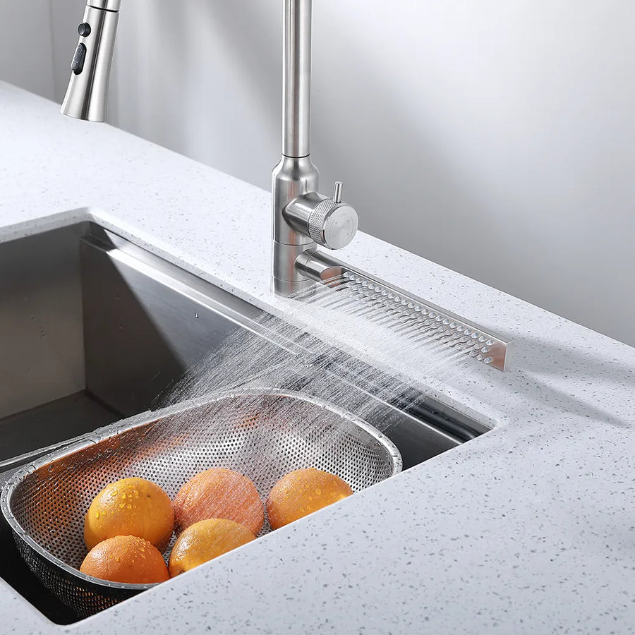 Next Level Rainfall Pull Out Waterfall Kitchen Faucet - Image 3