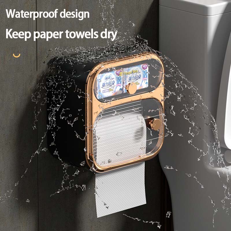 MultiBox Wall-Mounted Toilet Paper Towel Storage Box - Image 2