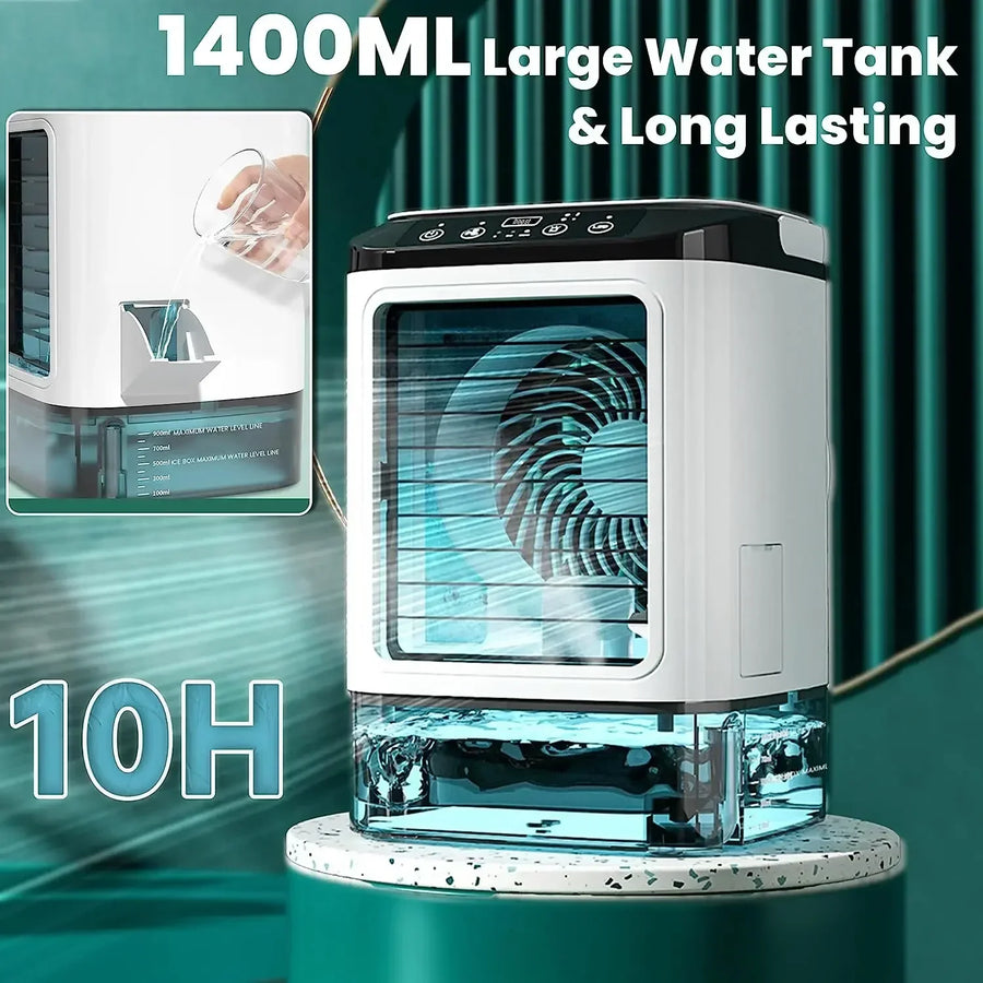 Ultrasonic Atomization Dual Spray Portable Air Conditioner - Image 1