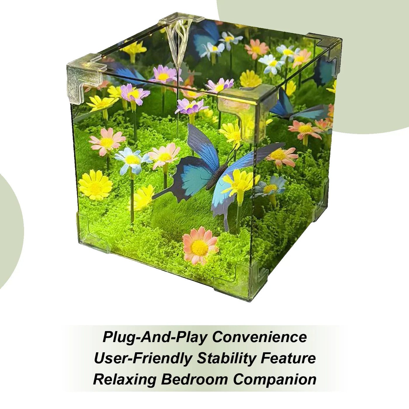 LED Butterfly Garden Cube Night Light Decor - Image 5