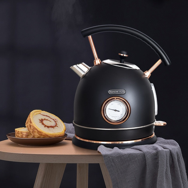 Electric Thermometer Automatic Vintage Style Kettle - Image 0