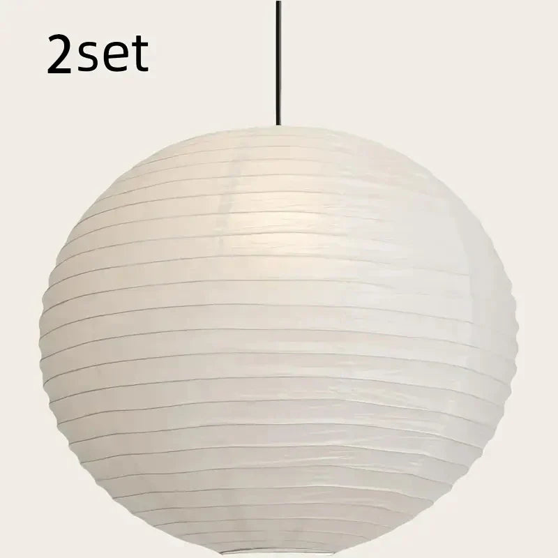 Japanese Style Paper Lantern Pendant Ceiling Lamp - Image 6