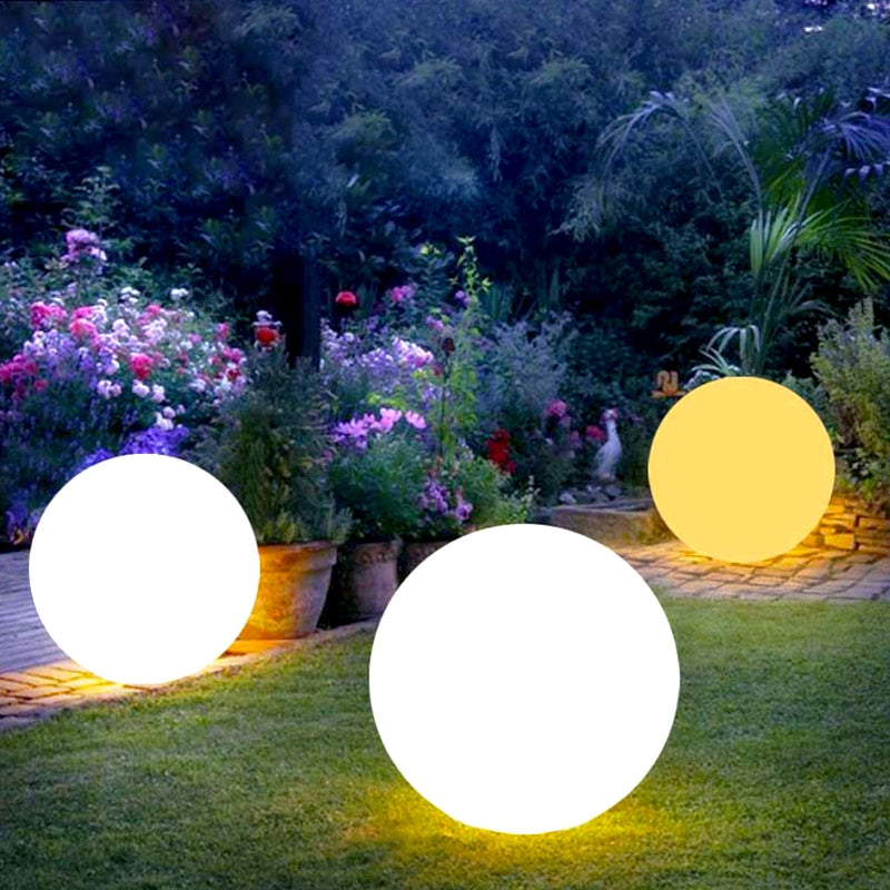 Shiny Moon Solar LED Waterproof Garden Ball Light - Image 6
