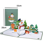 3D Pop-Up Cheerful Christmas Gift Cards