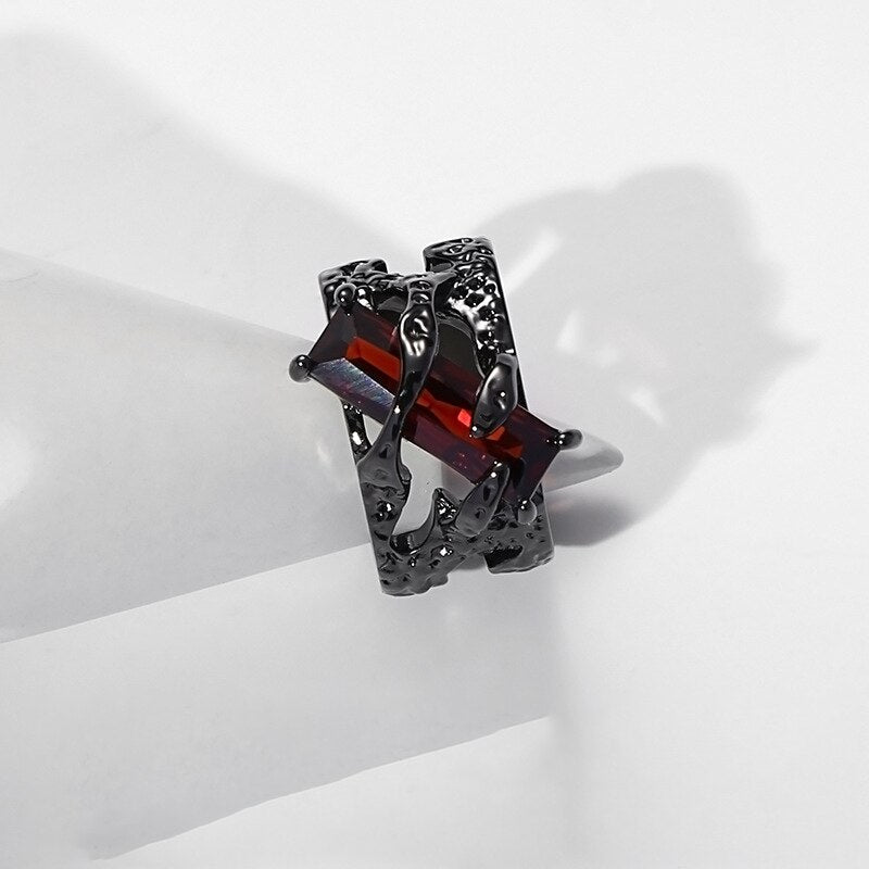 Midnight Majesty Zircon Ring