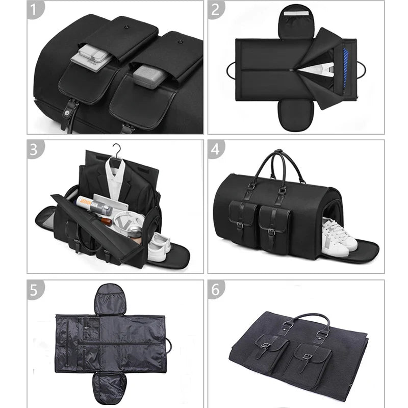 Shoe Suit Storage Foldable Compact Travel Bag - Image 2
